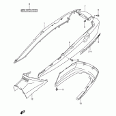 Схема вузла: Бічні панелі (Model k3) для Suzuki AN400 Burgman (EU analogue of SkyWave)