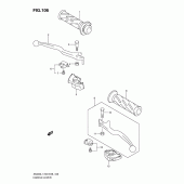 Схема узла: Ручки руля (An400l1 e33) для Suzuki AN400 Burgman (EU analogue of SkyWave)