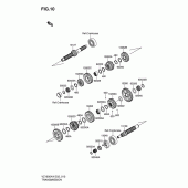 Схема вузла: Трансмісія для Suzuki VZ1600 Marauder M1600