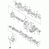 Схема вузла: Трансмісія для Suzuki RF900