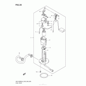 Схема узла: Топливный насос для Suzuki GSX1300 Hayabusa