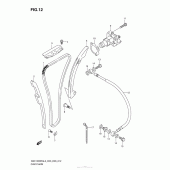 Схема вузла: Ланцюг ГРМ & Натягувач & Заспокоювач Suzuki GSX1300 Hayabusa