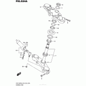 Схема вузла: Рульова траверса для Suzuki GSX1300 Hayabusa