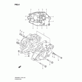 Схема узла: Картер двигателя для Suzuki DR200 DR200SE