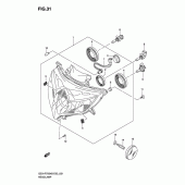 Схема узла: Фара для Suzuki GSX-R750