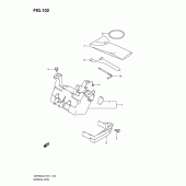 Схема вузла: Бардачок & Інструмент (Gsf650ual2 e21) для Suzuki GSF650 Bandit S