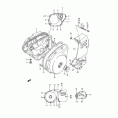 Схема вузла: Кришки картера для Suzuki LS650 Savage