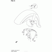 Схема узла: Переднее крыло (Vl800Bl4 E03) для Suzuki VL800 Boulevard C50 B.O.S.S.