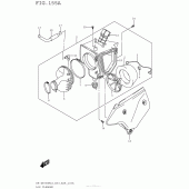 Схема вузла: Повітряний фільтр для Suzuki DR-Z400 DR-Z400SM