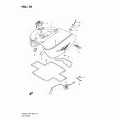 Схема вузла: Паливний бак (Vl800tl1 e33) для Suzuki VL800 Boulevard C50T