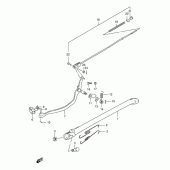 Схема вузла: Підставка (Model v/w/x/y) для Suzuki DR125