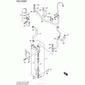 Схема вузла: Задній гальмівний циліндр Suzuki DL1000 V-Strom