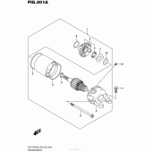 Схема вузла: Електричний стартер для Suzuki GSX-R1000
