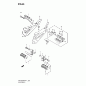 Схема вузла: Підніжки (En125-2ak3/ak7/ak8) для Suzuki EN125