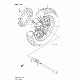 Схема вузла: Переднє колесо (Vl800tl1 e24) для Suzuki VL800 Intruder C800C/Boulevard C50C