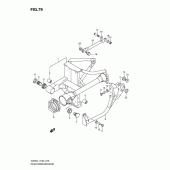 Схема узла: Задний рычаг подвески для Suzuki VZ800 Intruder M800/ Boulevard M50