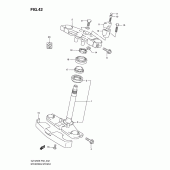 Схема узла: Рулевая траверса для Suzuki GZ125 Marauder