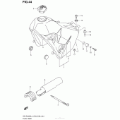 Схема вузла: Паливний бак (Dr-Z400Sl4 E33) для Suzuki DR-Z400 DR-Z400S