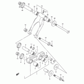 Схема вузла: Важіль прогресії (Model m/n/s/t) для Suzuki RMX250