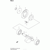Схема вузла: Балансувальний вал для Suzuki DR-Z400 DR-Z400SM