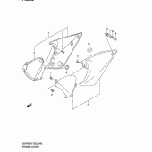 Схема вузла: Бічні панелі (Model y/k1) для Suzuki GSF600 Bandit