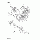 Схема узла: Заднее колесо для Suzuki GZ125 Marauder