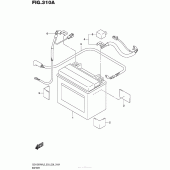 Схема вузла: Акумулятор (Gsx1300Ral5 E03) для Suzuki GSX1300 Hayabusa
