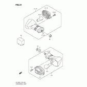 Схема узла: Поворотники для Suzuki DL1000 V-Strom