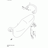 Схема вузла: Сидіння (Model y/k1/k2) для Suzuki GSX750 Katana