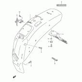 Схема вузла: Заднє крило Suzuki LS650 Boulevard S40