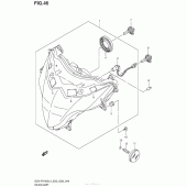 Схема узла: Фара (Gsx-R1000L4 E28) для Suzuki GSX-R1000