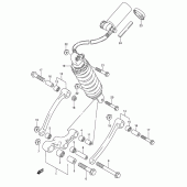 Схема вузла: Важіль прогресії (See note) для Suzuki GSX750 Katana