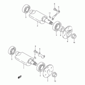 Схема вузла: Балансувальний вал для Suzuki DR800