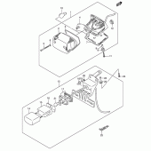 Схема узла: Задний фонарь (Стоп-сигнал) (Model k5) для Suzuki VS800 Intruder 800