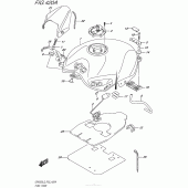 Схема вузла: Паливний бак (Gw250L5 P33) для Suzuki GW250 Inazuma