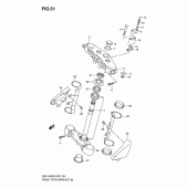 Схема узла: Рулевая траверса для Suzuki GSX1400
