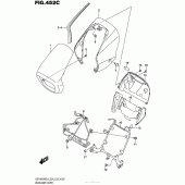 Схема вузла: Накладка фари (For Bbd) (Vzr1800Bzl6 E33) для Suzuki VZR1800 Boulevard M109R