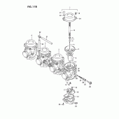 Схема узла: Карбюратор (E18, e39) для Suzuki GSX-R750