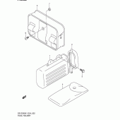 Схема узла: Держатель для инструментов для Suzuki DR-Z250