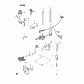 Схема вузла: Електропроводка Suzuki TS185