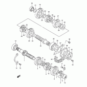 Схема вузла: Трансмісія для Suzuki DR800