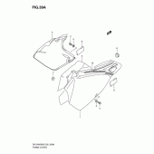 Схема вузла: Бічні панелі (Model k9) для Suzuki DR-Z400 DR-Z400S