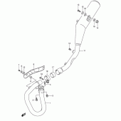 Схема вузла: Вихлопна система для Suzuki DR-Z400 DR-Z400E