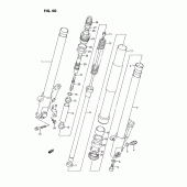 Схема вузла: Передня вилка (Model n/p) для Suzuki GSX-R750
