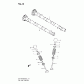 Схема узла: Распредвал & Клапан для Suzuki GSX1300 Hayabusa