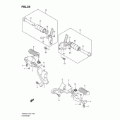 Схема узла: Подножки для Suzuki VZ800 Intruder M800/ Boulevard M50
