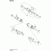 Схема вузла: Підніжки для Suzuki LS650 Boulevard S40