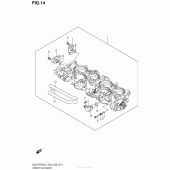 Схема вузла: Throttle Body (Gsx-R750L4 E33) для Suzuki GSX-R750