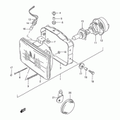 Схема узла: Фара (Model t/v/w/x) для Suzuki DR350