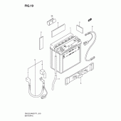 Схема вузла: Акумулятор для Suzuki EN125